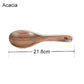 Acacia Wooden Salad Bowl, Solid Hardwood Salad Mixing Bowl Set, Wood Serving Bowl Spoon Fork for Fruits Vegetables Decoration
